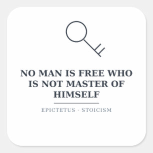 Epictetus Master of Himself — Stoic Sticker