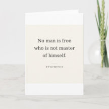 Epictetus Quote Card: Freedom Starts Within