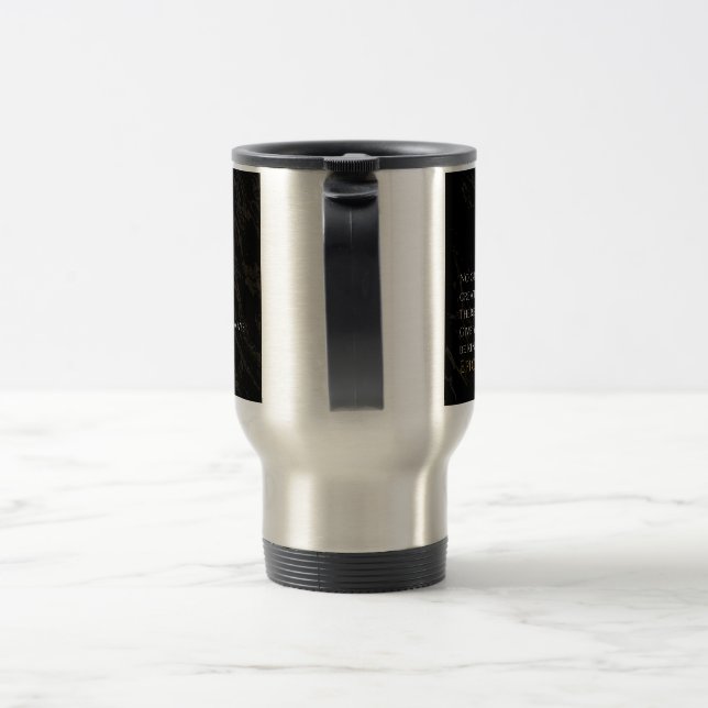 Epictetus's Recipe for Greatness Travel Mug (Handle)