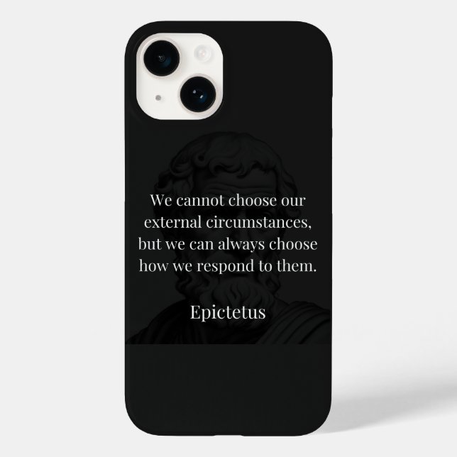 Epictetus's Wisdom: Empowerment through Response Case-Mate iPhone Case (Back)