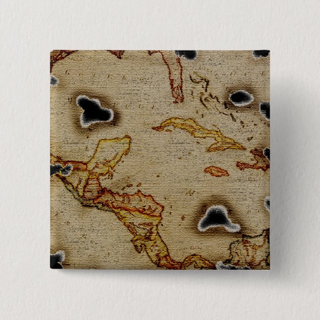 EpicTreasure Map #1 15 Cm Square Badge (Front)