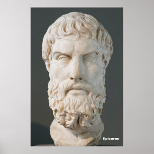 Epicurus / Greek Philosopher / Poster