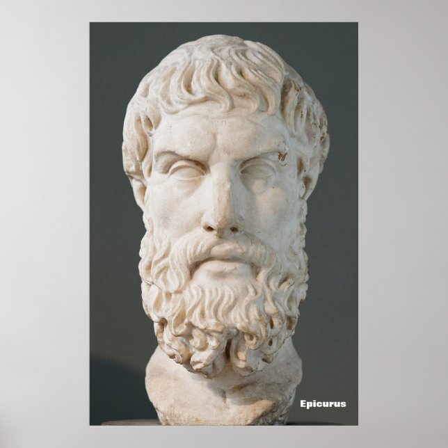 Epicurus / Greek Philosopher / Poster (Front)