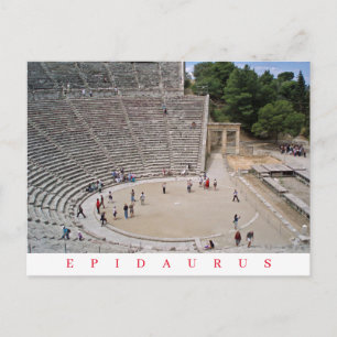 Epidaurus Theatre view postcard
