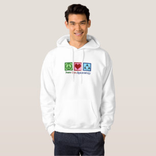 Epidemiologist Peace Love Epidemiology Hoodie