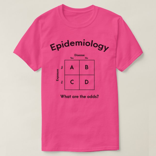 Epidemiology What are the odds Public Health T-Shirt (Design Front)