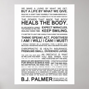 Epigrams & Quotes from B.J. Palmer Poster