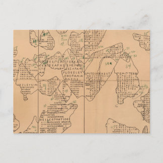 Epigraphic Chart Postcard