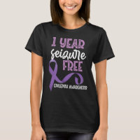 Epilepsy Awareness 1 Year Seizure Free Ribbon 