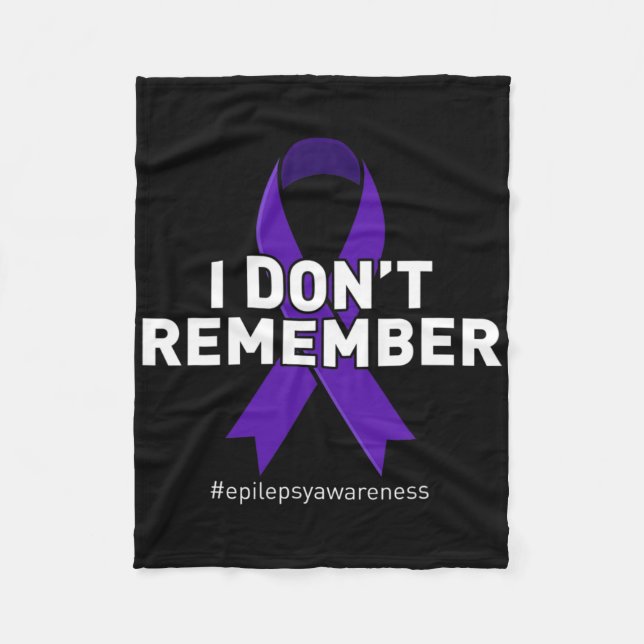 Epilepsy Awareness 2  Fleece Blanket (Front)