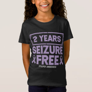 Epilepsy Awareness  2 Years Seizure Free Ribbon T-Shirt