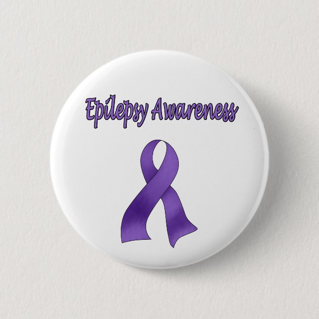 EPILEPSY Awareness 6 Cm Round Badge (Front)