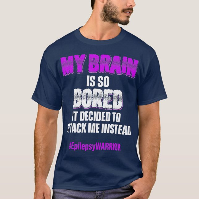 Epilepsy Awareness Attack Epileptic Warrior T-Shirt (Front)