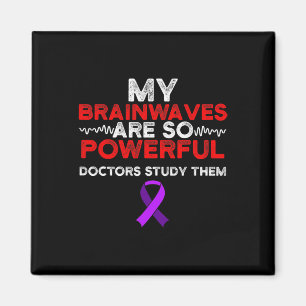 Epilepsy Awareness Brain Waves Epileptic Warrior S Magnet