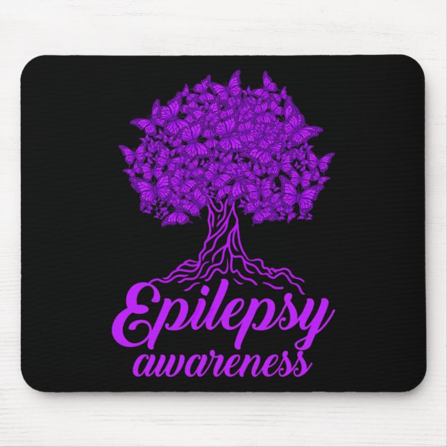 Epilepsy Awareness Butterfly  Mouse Mat (Front)