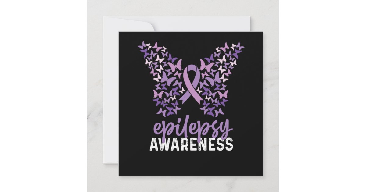Purple Butterfly Epilepsy Awareness Coined Napkins