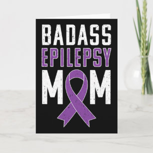Epilepsy Awareness Byd Epilepsy Mum Purple Ribbon Card