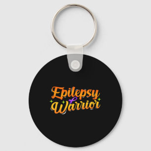 Epilepsy Awareness Care Usa Epileptic Warrior Surv Key Ring