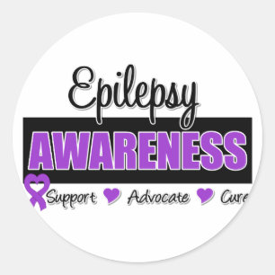 Epilepsy Awareness Classic Round Sticker