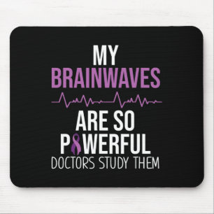 Epilepsy Awareness Costume My Brainwaves Survivor  Mouse Mat
