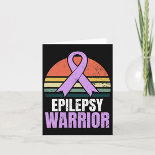 Epilepsy Awareness Design Vintage Retro Sunset Gif Card
