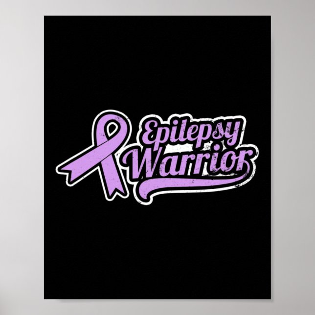 Epilepsy Awareness Design Warrior Gift  Poster (Front)