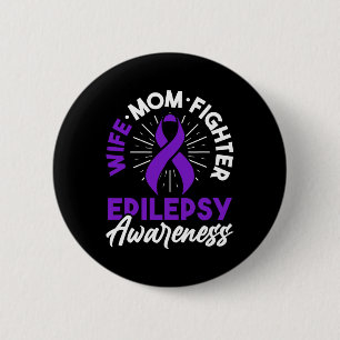 Epilepsy Awareness Disease Fun Epileptic Warrior S 6 Cm Round Badge