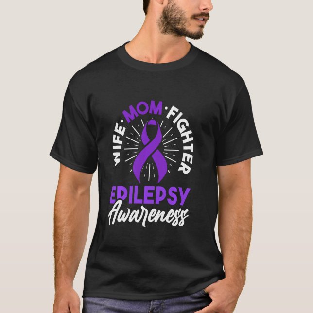 Epilepsy Awareness Disease Fun Epileptic Warrior S T-Shirt (Front)