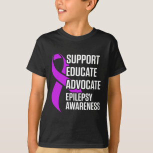 Epilepsy Awareness Educate Epileptic Warrior Survi T-Shirt