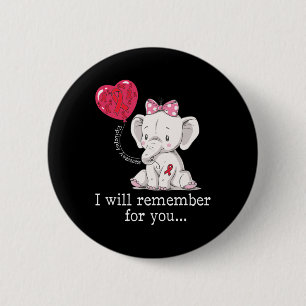 Epilepsy Awareness Elephant 6 Cm Round Badge