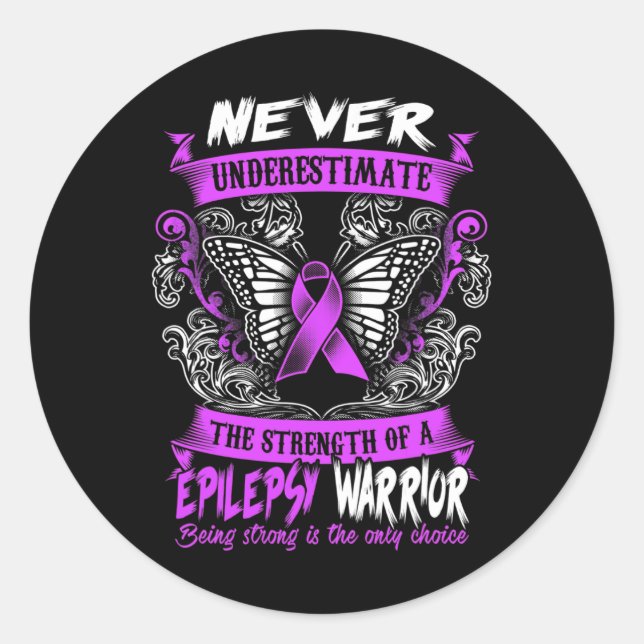 Epilepsy Awareness Epilepsy Awareness Day Disease  Classic Round Sticker (Front)
