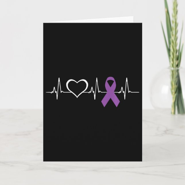 Epilepsy Awareness Epilepsy Awareness Heart  Card (Front)