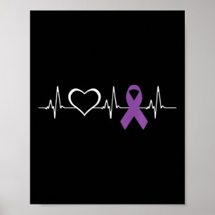 Epilepsy Awareness Epilepsy Awareness Heart  Poster