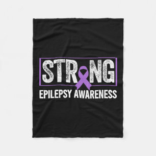 Epilepsy Awareness - Epilepsy Awareness Strong Fleece Blanket