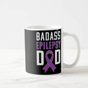 Epilepsy Awareness Epilepsy Dad Purple Ribbon  Coffee Mug