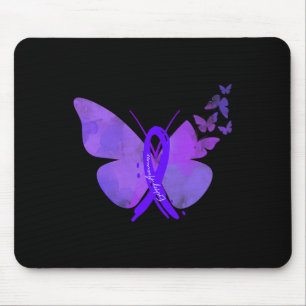 Epilepsy Awareness Epilepsy Purple Butterflies Mouse Mat