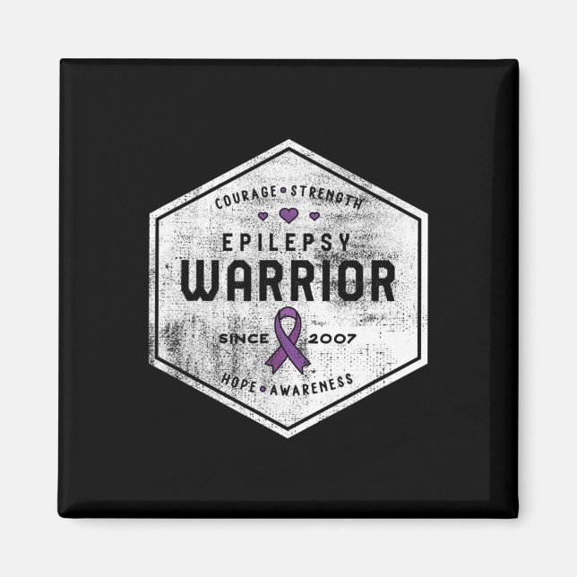 Epilepsy Awareness Epilepsy Warrior Since 2007  Magnet (Front)