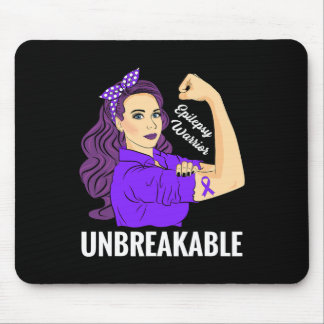 Epilepsy Awareness Epileptic Purple Ribbon Warrior Mouse Mat