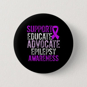 Epilepsy Awareness Epileptic Warrior Survivor 10 6 Cm Round Badge