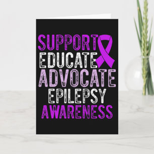 Epilepsy Awareness Epileptic Warrior Survivor 10  Card