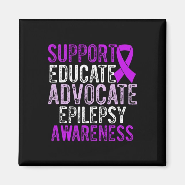 Epilepsy Awareness Epileptic Warrior Survivor 10  Magnet (Front)