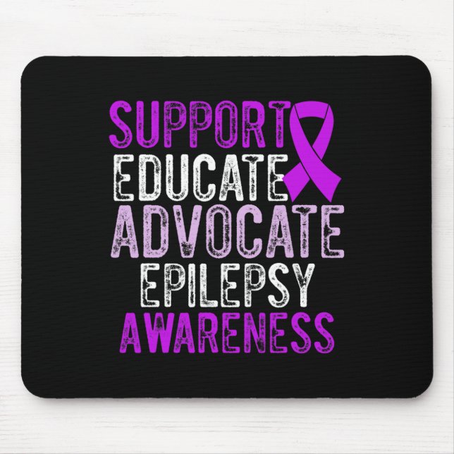 Epilepsy Awareness Epileptic Warrior Survivor 10  Mouse Mat (Front)
