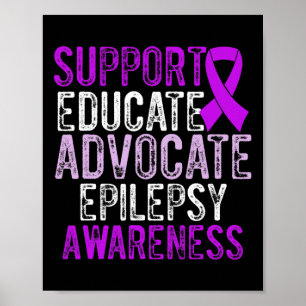 Epilepsy Awareness Epileptic Warrior Survivor 10 Poster
