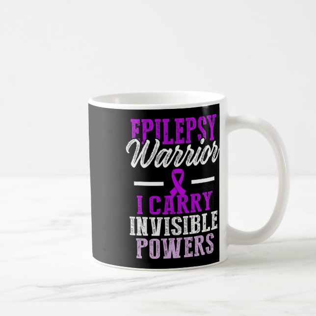 Epilepsy Awareness Epileptic Warrior Survivor 11  Coffee Mug (Right)