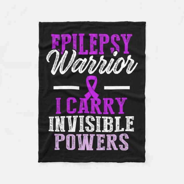 Epilepsy Awareness Epileptic Warrior Survivor 11  Fleece Blanket (Front)