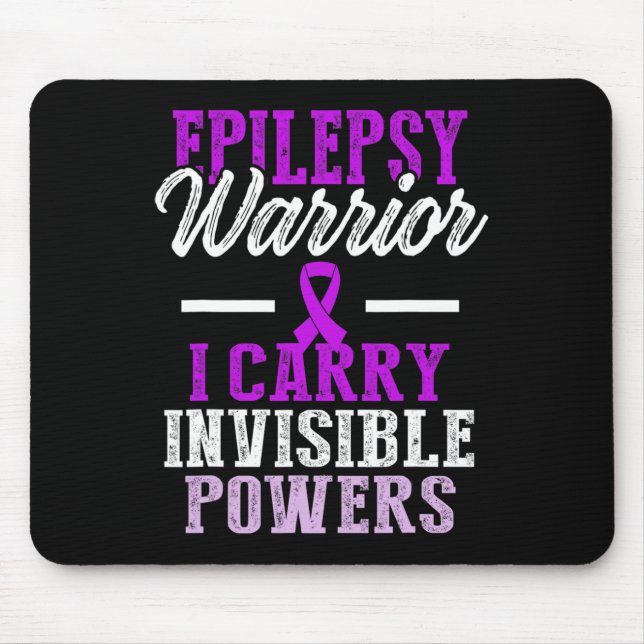 Epilepsy Awareness Epileptic Warrior Survivor 11  Mouse Mat (Front)