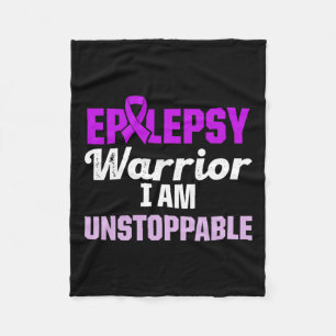 Epilepsy Awareness Epileptic Warrior Survivor 15  Fleece Blanket