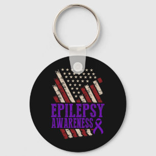 Epilepsy Awareness Epileptic Warrior Survivor 17 Key Ring