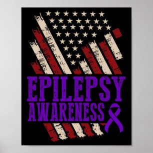 Epilepsy Awareness Epileptic Warrior Survivor 17  Poster