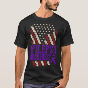 Epilepsy Awareness Epileptic Warrior Survivor 17  T-Shirt